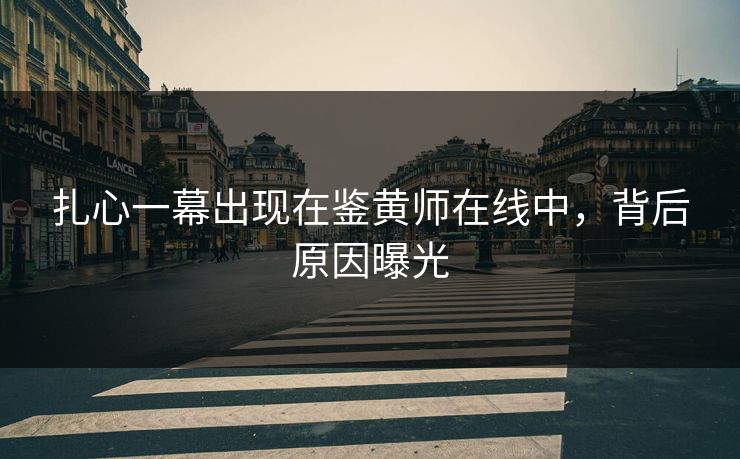扎心一幕出现在鉴黄师在线中，背后原因曝光