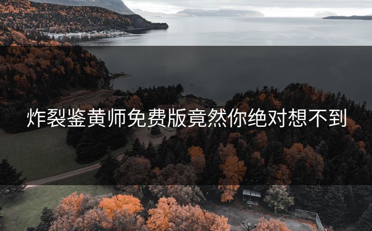 炸裂鉴黄师免费版竟然你绝对想不到